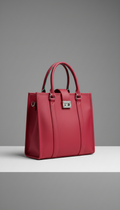 Metro Box Tote in Accent Crimson